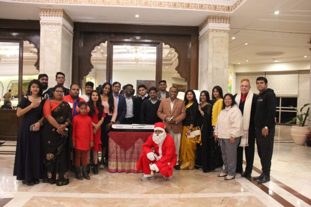 Christmas Carol Singing at Hotel Clarks Amer
