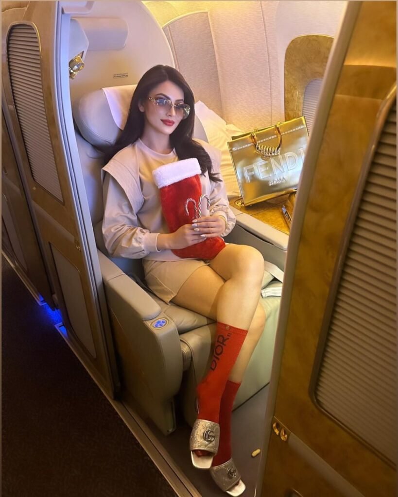 “Urvashi Rautela wished everyone a very special message, saying, “Dear Santa, is it too late now to say sorry?”